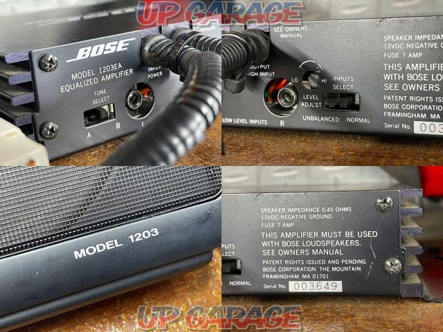 *BOSE
MODEL 1203
Standing speaker
+
MODEL 1203-EA
Dedicated equalizer unit
+
Comes with one-off board-10