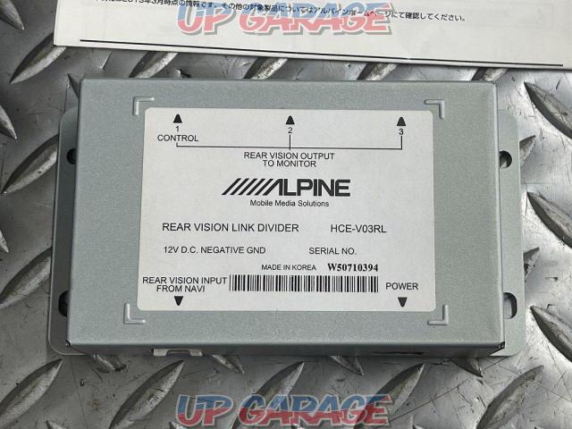 ALPINE
Rear vision link video 3 distribution unit
HCE-V03RL
Unused-02