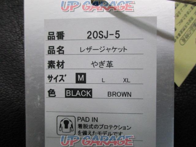 DEGNER【未使用】20SJ-5 ゴートレザージャケット ブラック Mサイズ-06