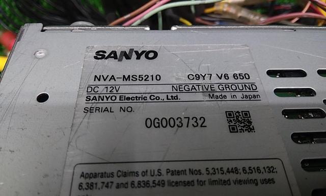 MAZDA(マツダ)純正オプション SANYO NVA-MS5210(C9Y7 V6 650)-03