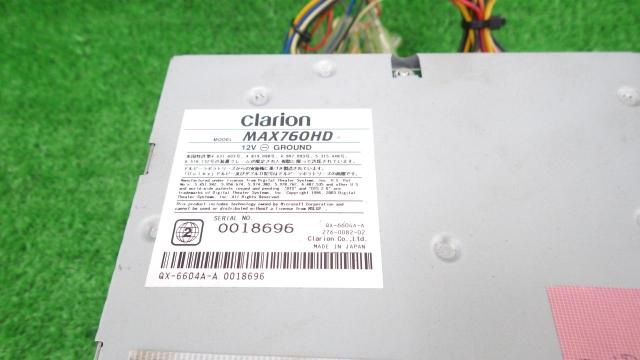 【Clarion】MAX760HD ※DVD-R再生不可モデル-03