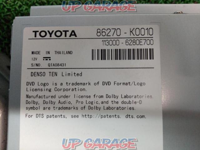 [Price Cuts!] Toyota original
Genuine display audio CD/DVD deck
86270-K0010-03