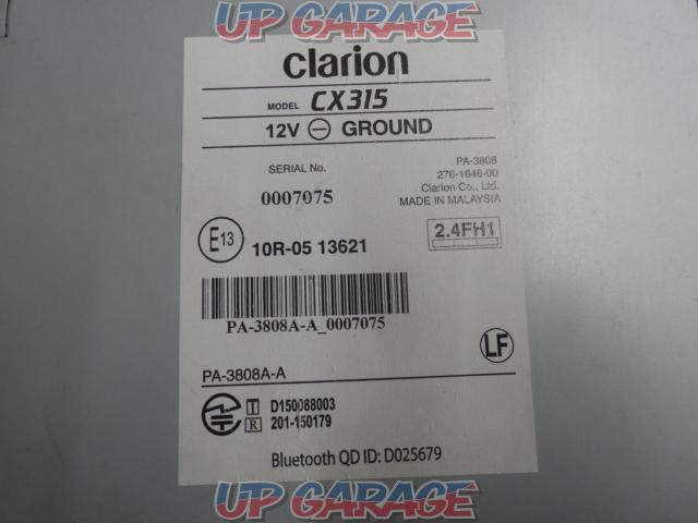 Clarion
CX315
(W11416)-03