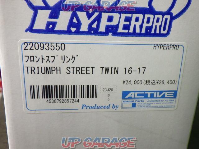 【HYPERPRO】ハイパープロ 22093550 フロントサスペンションスプリング TRIUMPH STREET TWIN 16-’17-10