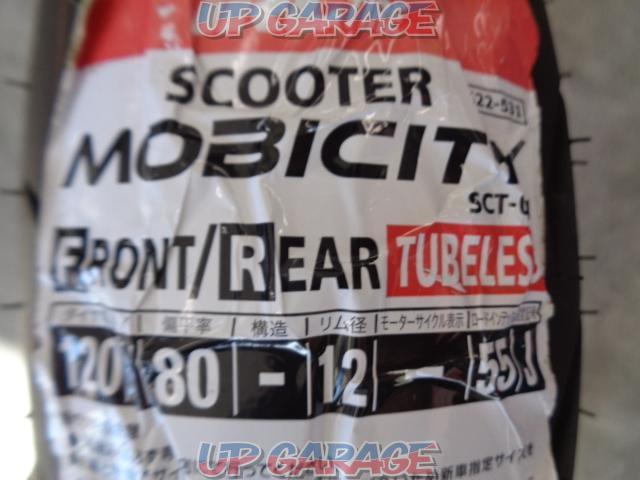 IRC 井上ゴム工業 SCT-001 FR TUBELESS 120/80-12 55J SCOOTER MOBICITY タイヤ-02