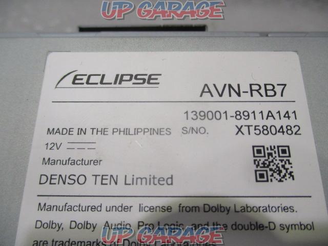 ECLIPSE (Eclipse)
AVN-RB 7
※ for corporate model
No TV function/Cannot watch DVD while driving*-04