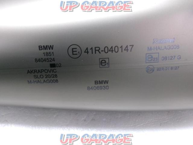 BMW genuine option
AKRAPOVIC
HP
Sport muffler-06