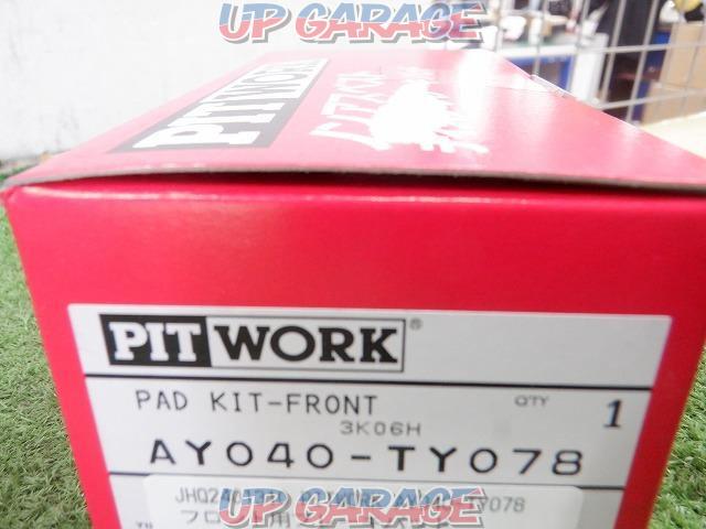 ●Price reduced!! PITWORK
AY040-TY078
Front brake pad-06
