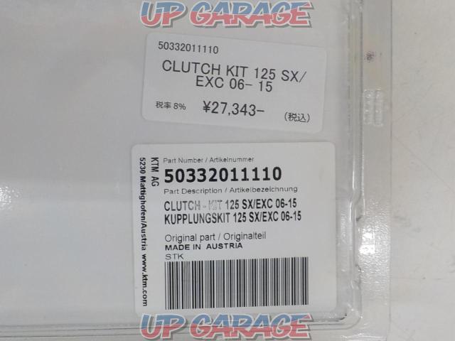 KTM
Clutch Kit
50332011110
125
SX / EXC
06-15-07