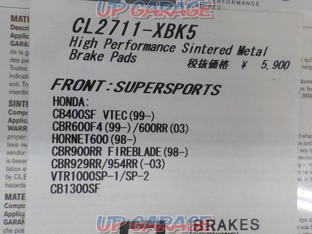 CL
BRAKES
Sintered brake pads
HONDA
CB400SF
Other-08