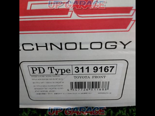 DIXCEL (Dixel) front brake rotor
SD type
[Vitz
NCP91/NCP131-02
