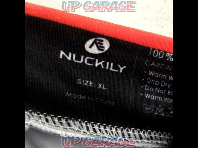 サイズ XL NUCKILY サイクルジャージ ブラックxレッド-06