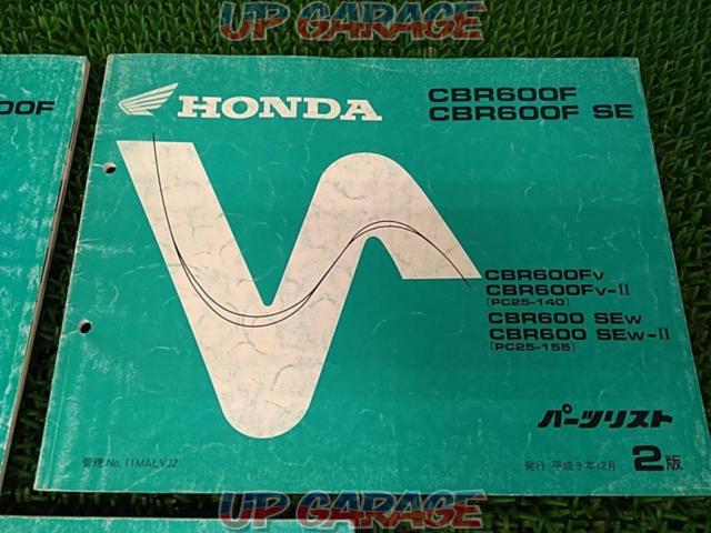 HONDA (Honda)
CBR 600 F (PC 25)
Parts list-05