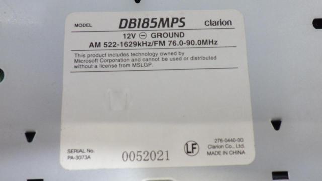 Clarion
DB185MPS
CD/AUX/Radio compatible-05