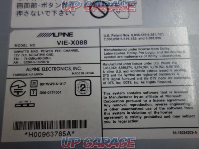 【ALPINE】VIE-X088(X02304) 8型HDDナビ!!-05