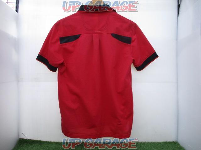 M KUSHITANI
leather edge polo shirt-02