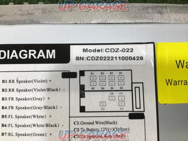 Regeo
[CDZ-022]
CD / RADIO / USB / SD
Main Unit-02