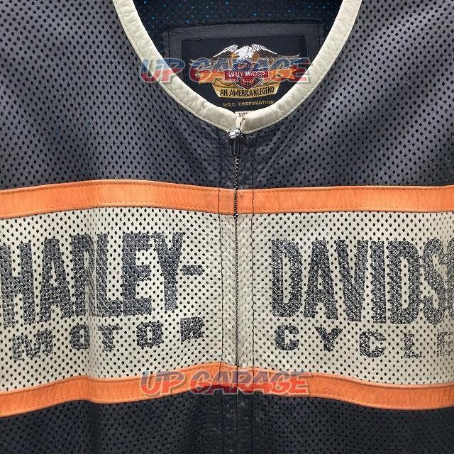 【HarleyDavidson】ヌバックレザーメッシュジャケット サイズ:M-03