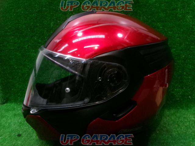 サイズL 【OGK】 KAZAMI システムヘルメット レッド-02
