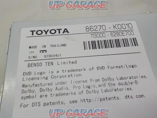 For Toyota genuine display audio
CD / DVD deck
86270-K0010/86273-12010-02
