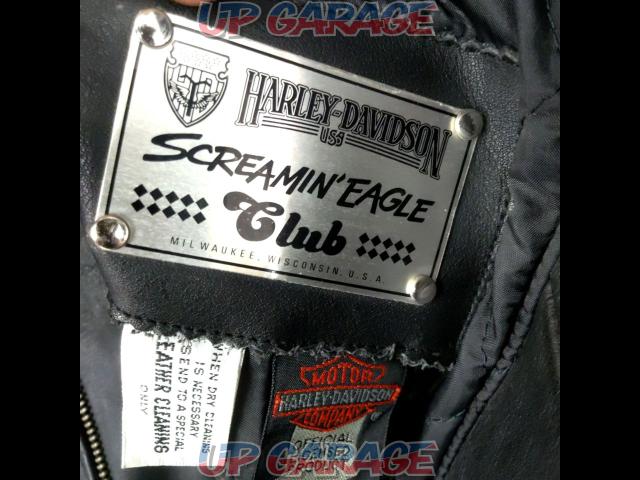 サイズ40 HarleyDavidson Screamin Eagle Club レザージャケット-03