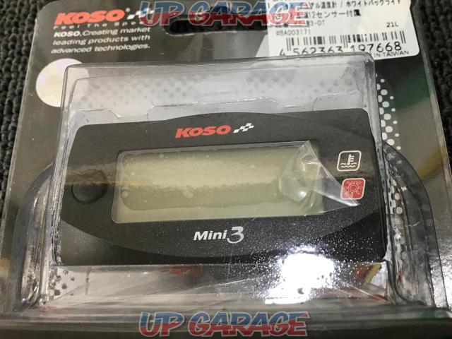 【KOSO】Mini3Meter デジタルデュアル温度計 品番:KS-M3-DT-03
