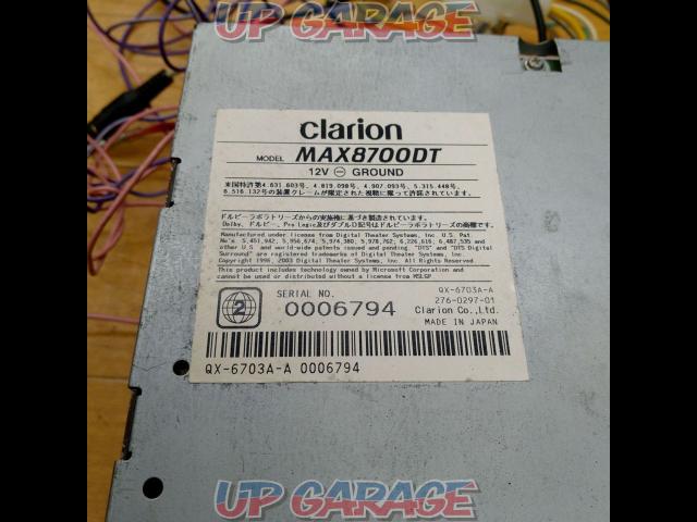 Clarion
MAX
8700DT-02
