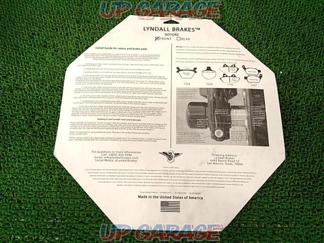 ハーレー LYNDALL BRAKES Bow-Tie Cut Beakout Rotor 4102-1138 11.5インチブレーキディスク-05