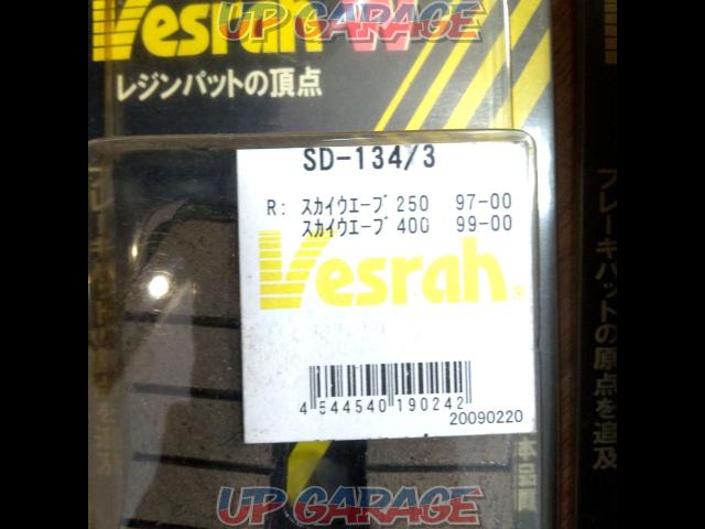 Vesrah
Brake pad
Organic SD-134/3-02