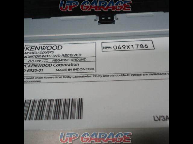 KENWOOD DDX675 2DINサイズ DVDレシーバー X03003-04