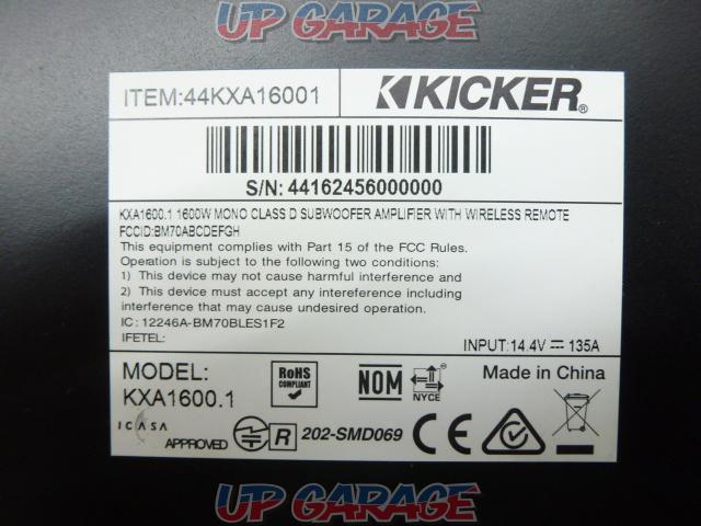 【KICKER】 KXA1600.1 1chアンプ-04