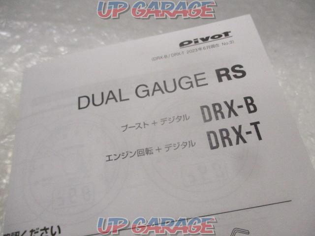Pivot (pivot)
DUAL
GAUGE
RS
Product number: DRX-B
Temporary fitting only-04