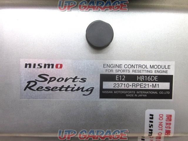 NISMO
Sport
Resetting
Type-1
Note NISMOS
E12]-02