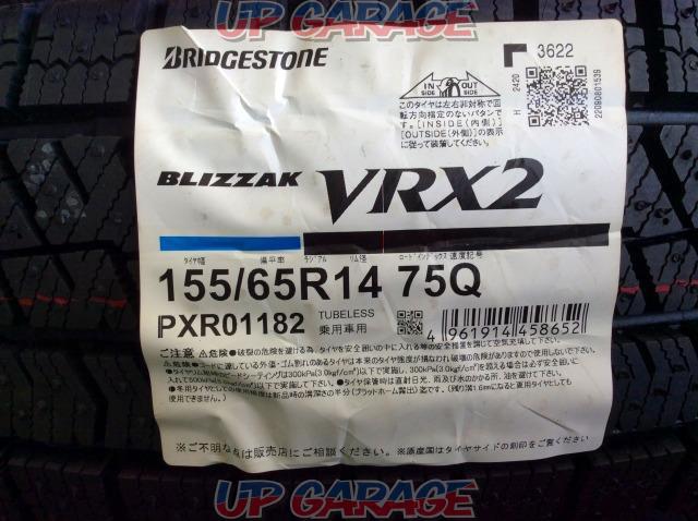 【BRIDGESTONE】BLIZZAK VRX2 155/65R14 2022年製 未使用4本セット-02