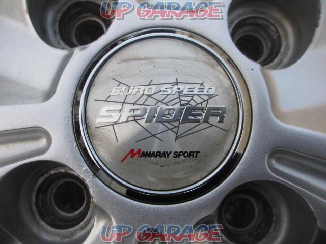 MARUKA SERVICE MANARAY SPORT EUROSPEED(マナレイスポーツ ユーロスピード) SPIDER 5 (4HOLE)+YOKOHAMA ICEGUARD IG60-07