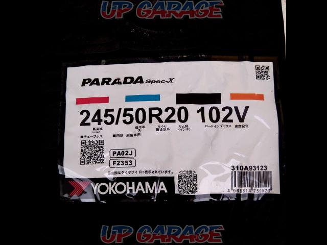 【YOKOHAMA】PARADA Spec-X 245/50R20 102V-02