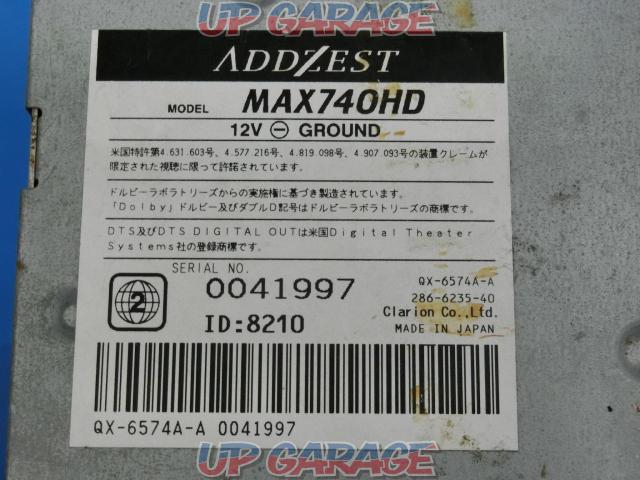 ADDZEST
Clarion
MAX740HD
7 type 2DIN 1seg HDD navigation
CD-R/RW/DVD-R/RW/CD recording/MP3/WMA-04