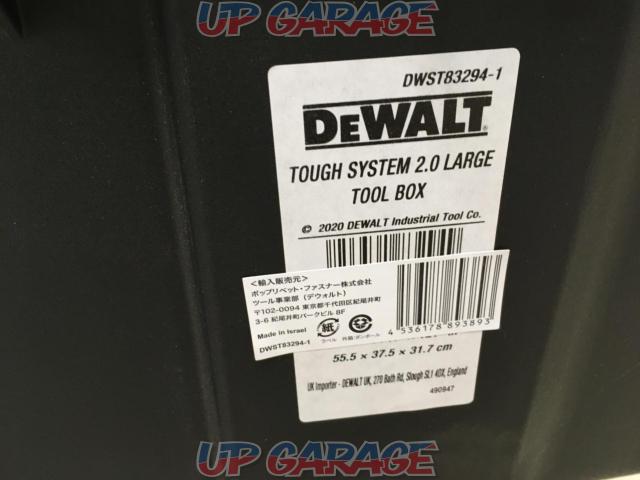 DEWALT
tough system 2.0
LARGE
TOOL
BOX-07
