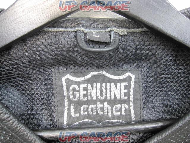 GENUINE Leather パンチングレザージャケット 半袖-03