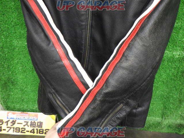 【Liugoo Leather】CW-7 レザーシングルライダースジャケット サイズLL-04