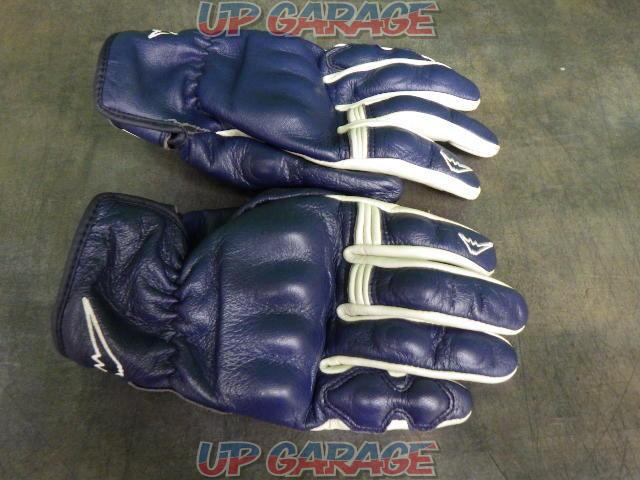 KUSHITANI Short Leather Gloves
White / blue
Size L-04