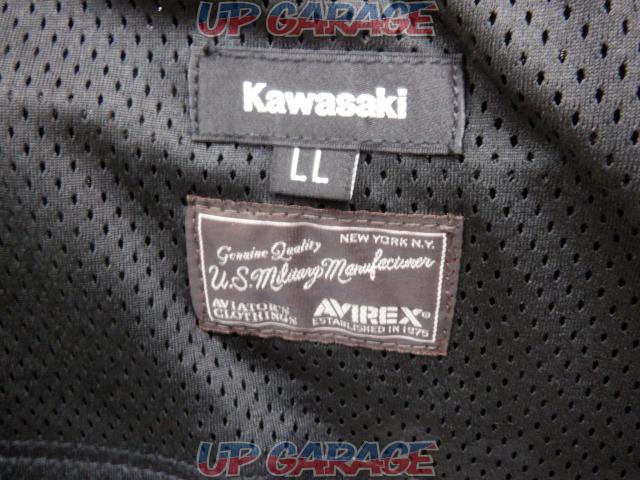 KAWASAKI x AVIREX ライディングメッシュブルゾンMA-1 J-8001-2784 LLサイズ-05