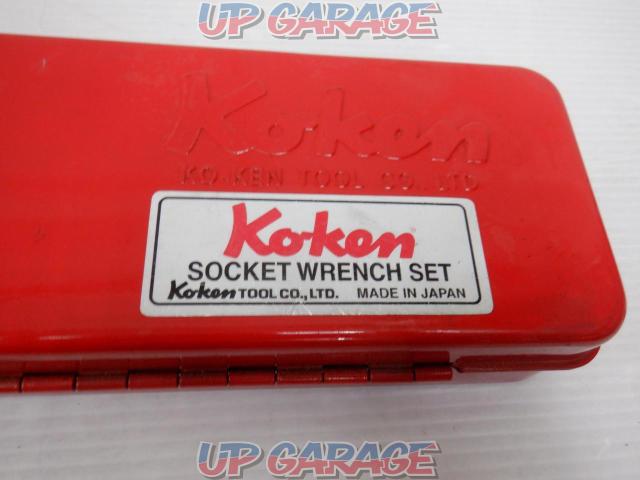 koken インチソケットセット 3206A sq:3/8(9.5mm)  17psセット-02