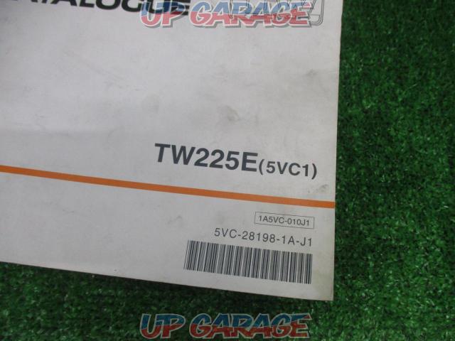 【YAMAHA】TW225E 5VC1 パーツカタログ 5VC-28198-1A-J1-03