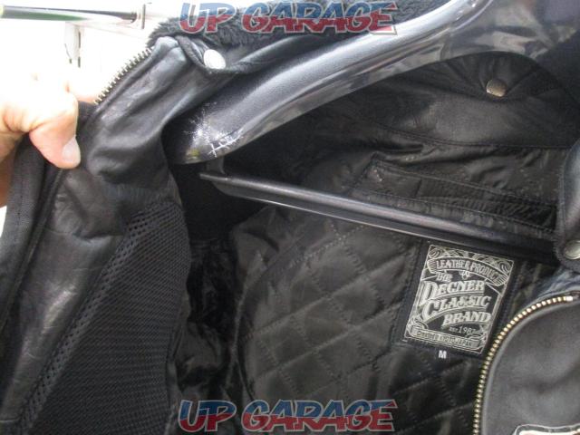 サイズM DEGNER CLASSIC BRAND レザージャケット ブラック 牛革-03