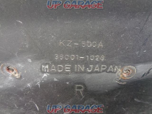 KAWASAKI(カワサキ) Z400FX 純正サイドカバー レッド 割れあり-07