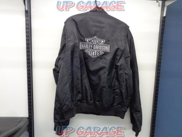 Harley
MA-1 type nylon jacket
black
L size-02