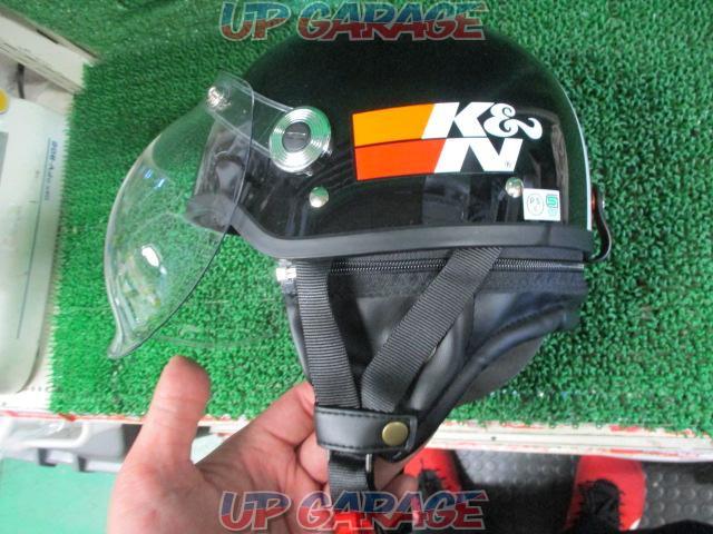 【LEAD】CROSS ハーフヘルメット CR-760 ブラック×オレンジ サイズ:フリー(57-60cm)-03