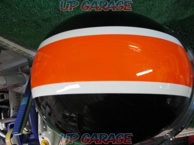 【LEAD】CROSS ハーフヘルメット CR-760 ブラック×オレンジ サイズ:フリー(57-60cm)-06
