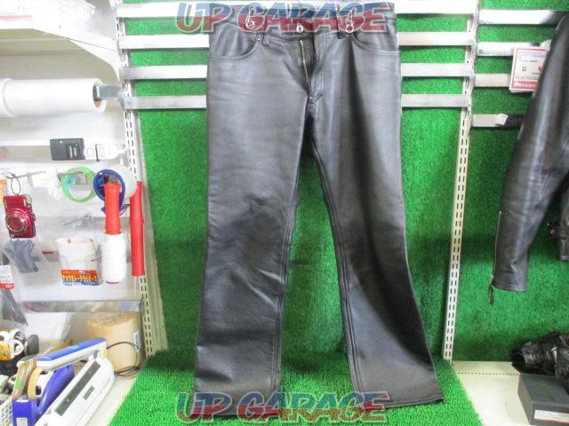 KADOYA straight
Leather
Pants
Size: 34 (M-L)-02